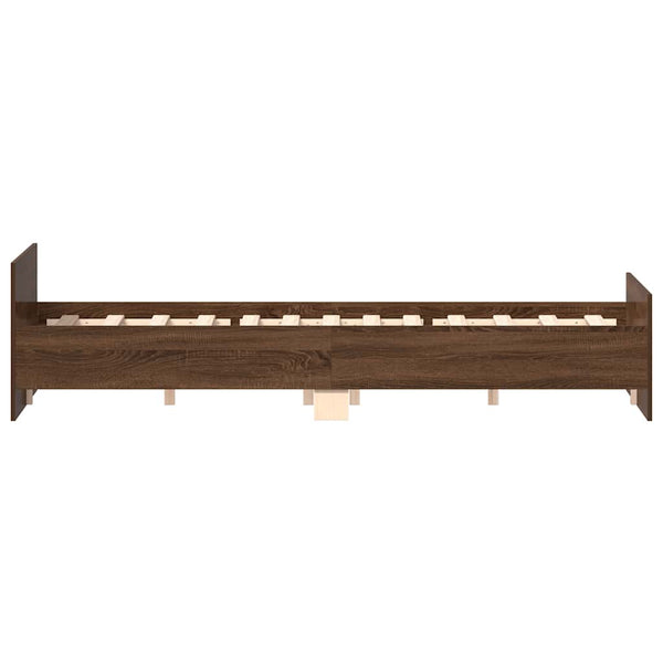 Bettgestell Braun Eiche-Optik 135x190 cm