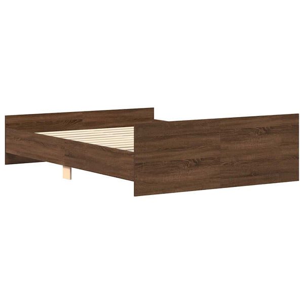Bettgestell Braun Eiche-Optik 135x190 cm
