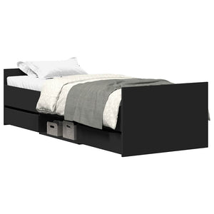 Bettgestell Schwarz 90x200 cm