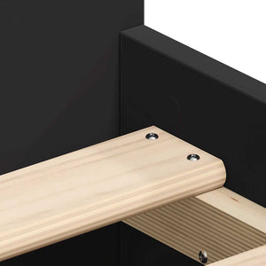 Bettgestell Schwarz 90x200 cm