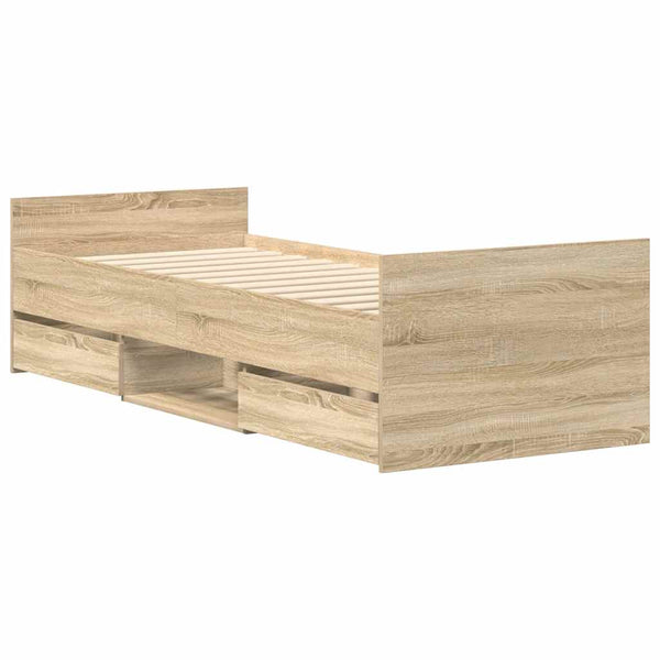 Bettgestell Sonoma Eiche 90x200 cm