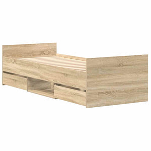 Bettgestell Sonoma Eiche 90x200 cm