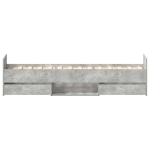 Bettgestell Betongrau 90x200 cm