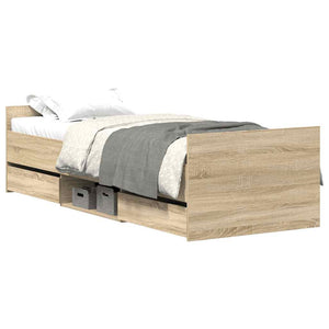 Bettgestell Sonoma Eiche 90x190 cm
