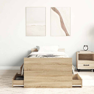 Bettgestell Sonoma Eiche 90x190 cm