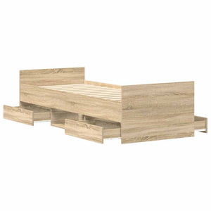 Bettgestell Sonoma Eiche 90x190 cm