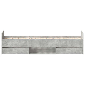 Bettgestell Betongrau 90x190 cm