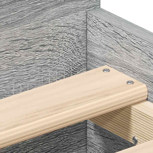 Bettgestell Grau Sonoma 90x190 cm