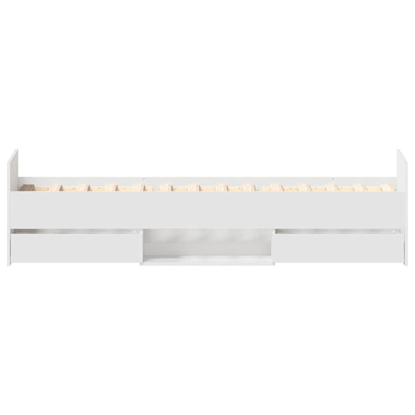 Bettgestell Weiß 75x190 cm