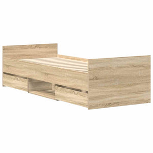 Bettgestell Sonoma-Eiche 75x190 cm