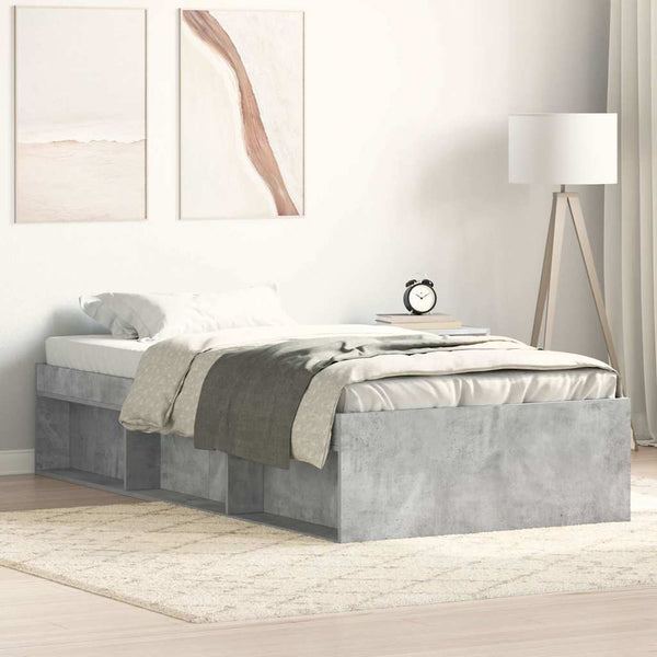 Bettgestell 90x200 cm Betongrau