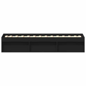 Bettgestell Schwarz 100x200 cm