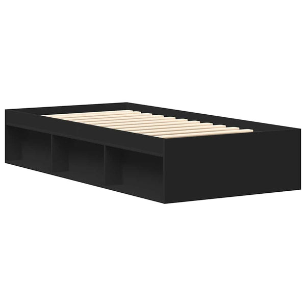 Bettgestell Schwarz 100x200 cm