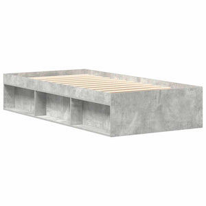 Bettgestell Betongrau 100x200 cm