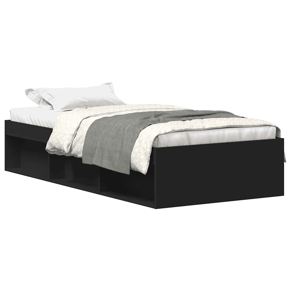 Bettgestell Schwarz 90x190 cm