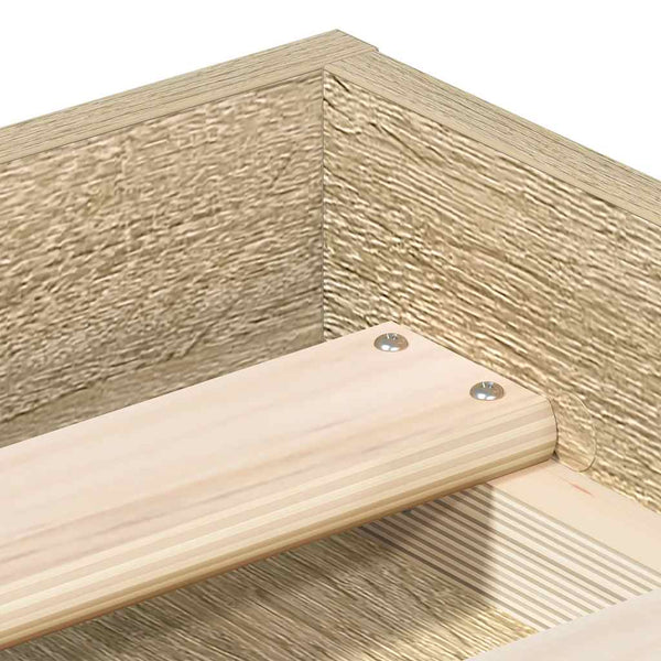 Bettgestell Sonoma-Eiche 90x190 cm
