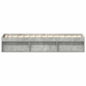 Bettgestell Betongrau 90x190 cm