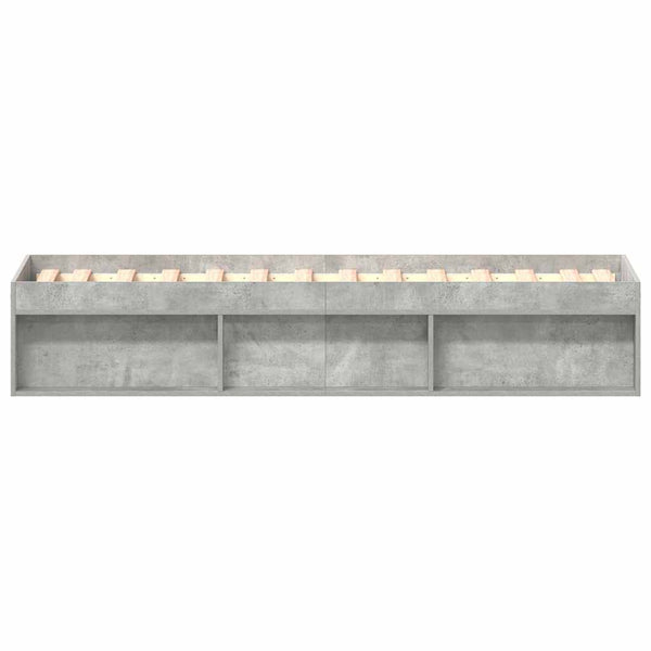 Bettgestell Betongrau 90x190 cm
