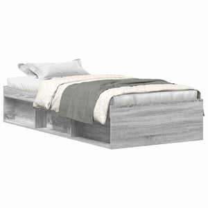 Bettgestell Grau Sonoma 90x190 cm
