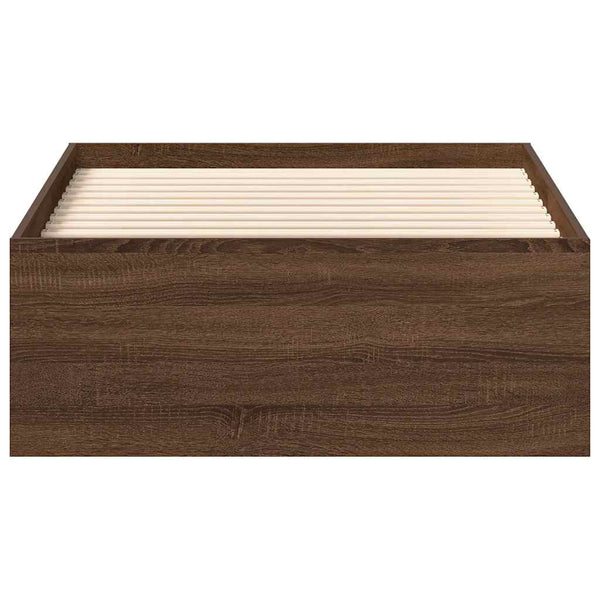 Bettgestell 90x190 Braun Eichen-Optik