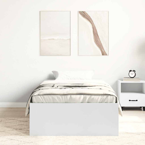 Bettgestell Weiß 75x190 cm