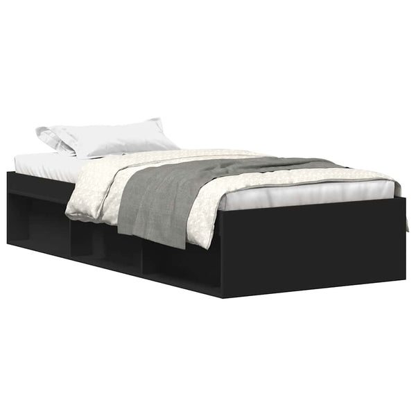 Bettgestell Schwarz 75x190 cm