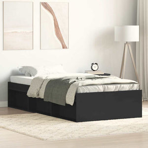 Bettgestell Schwarz 75x190 cm
