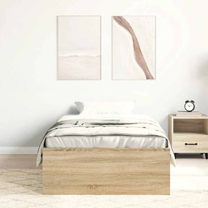 Bettgestell Sonoma-Eiche 75x190 cm