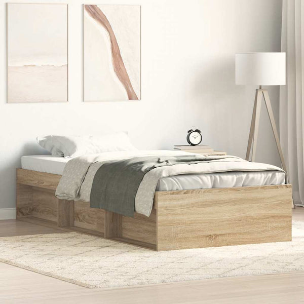 Bettgestell Sonoma-Eiche 75x190 cm