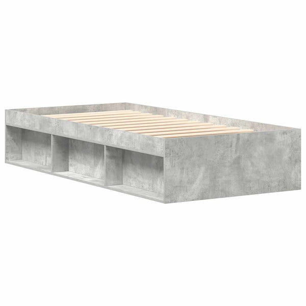 Bettgestell Betongrau 75x190 cm