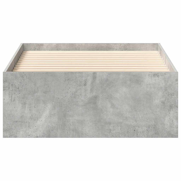 Bettgestell Betongrau 75x190 cm