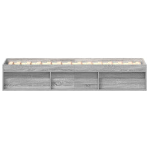 Bettgestell Grau Sonoma 75x190 cm