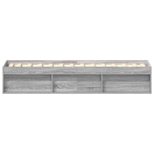 Bettgestell Grau Sonoma 75x190 cm
