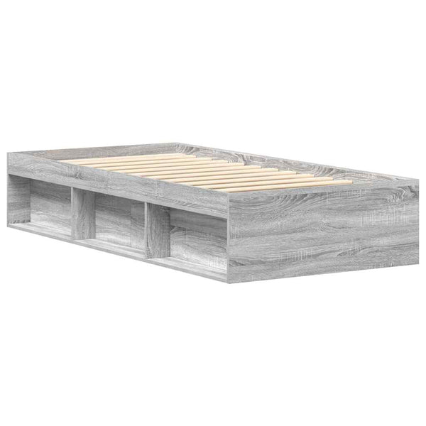 Bettgestell Grau Sonoma 75x190 cm