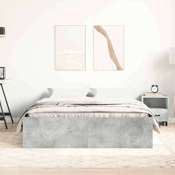 Bettgestell Betongrau 120x200 cm