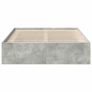 Bettgestell 140x200 cm Betongrau
