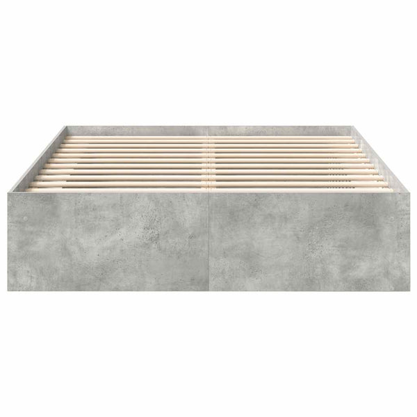 Bettgestell 140x200 cm Betongrau