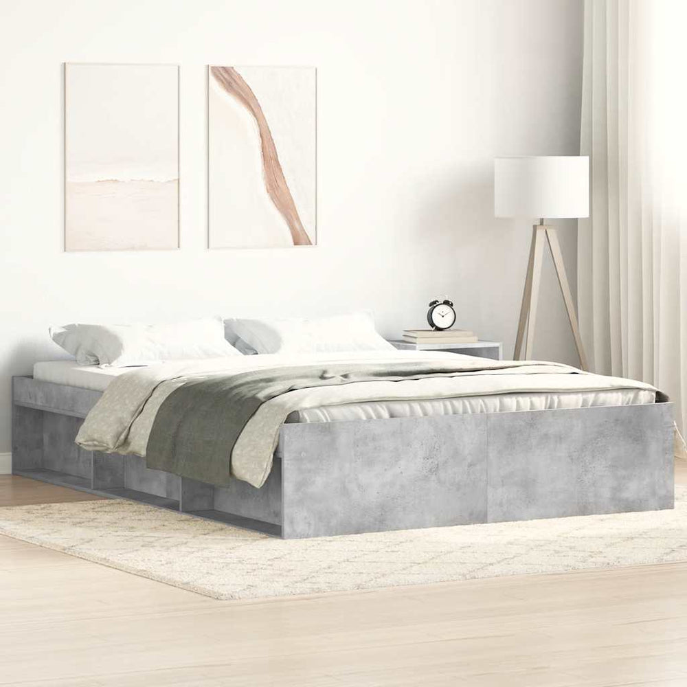 Bettgestell 140x200 cm Betongrau