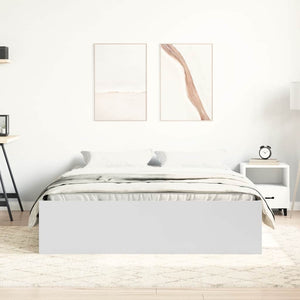 Bettgestell Weiß 150x200 cm