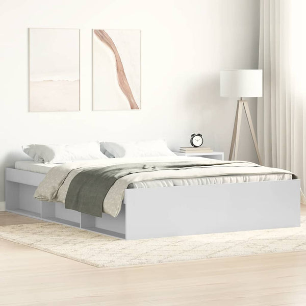Bettgestell Weiß 150x200 cm