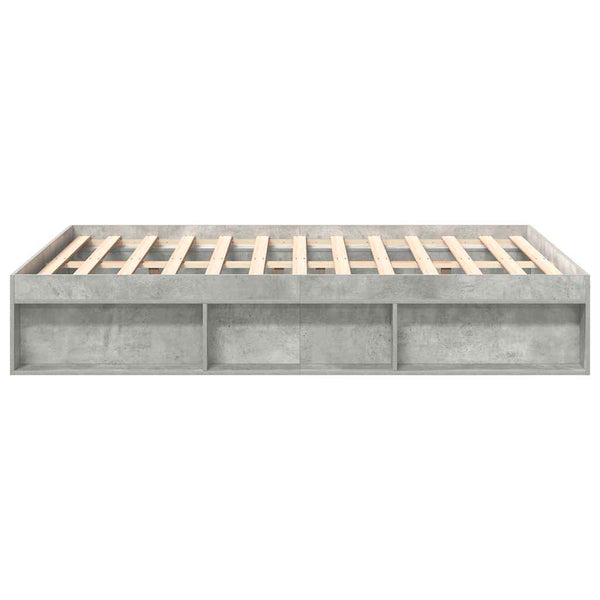 Bettgestell Betongrau 150x200 cm