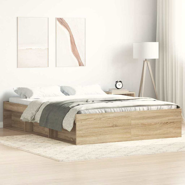Bettgestell Sonoma-Eiche 160x200 cm