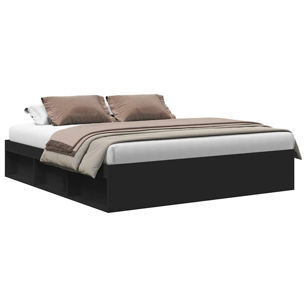 vidaXL Bed Frame Black 180x200 cm