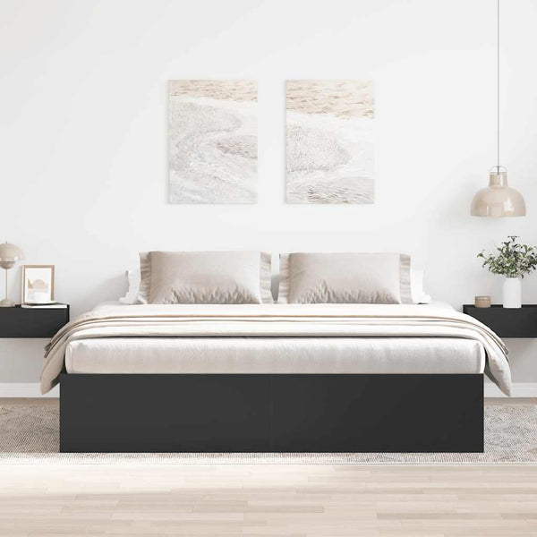 vidaXL Bed Frame Black 180x200 cm