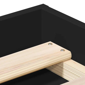 vidaXL Bed Frame Black 180x200 cm