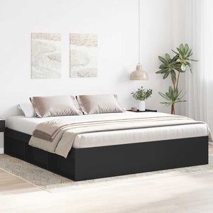 vidaXL Bed Frame Black 180x200 cm