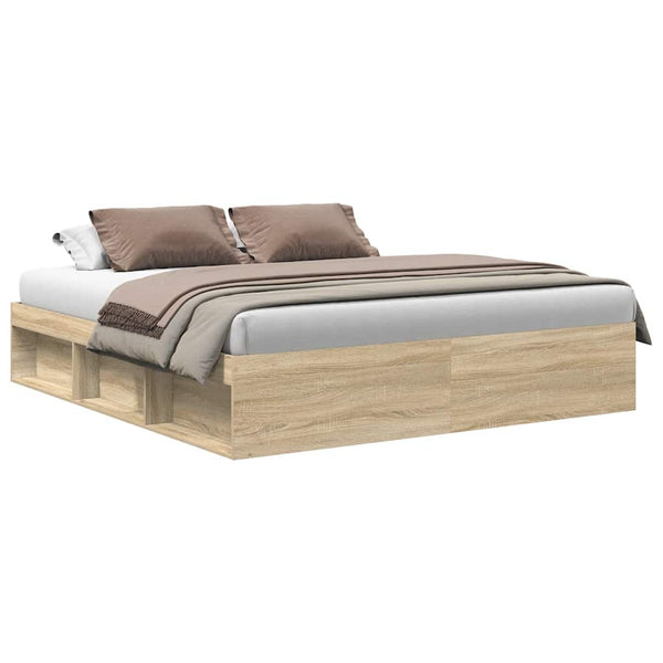 vidaXL Bed Frame Sonoma Oak 180x200 cm