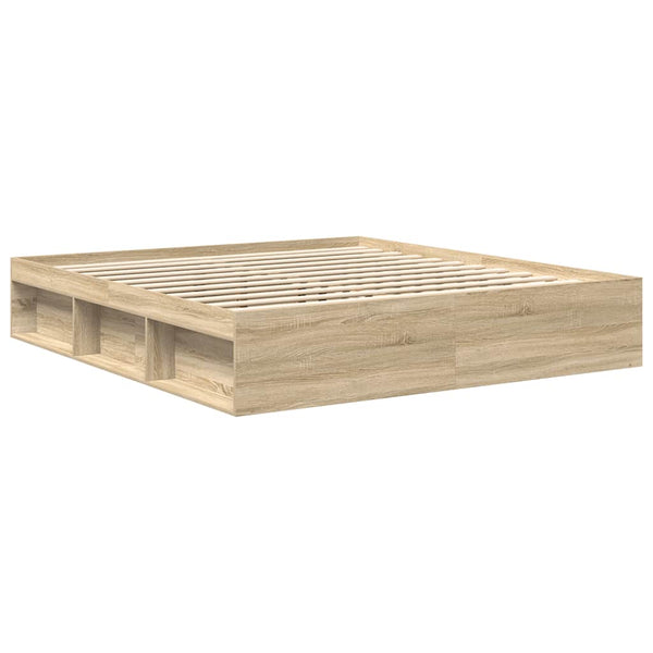 vidaXL Bed Frame Sonoma Oak 180x200 cm
