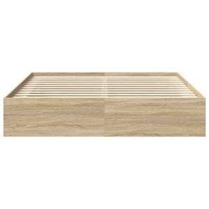 vidaXL Bed Frame Sonoma Oak 180x200 cm