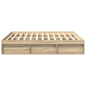 vidaXL Bed Frame Sonoma Oak 180x200 cm
